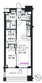 クレヴィア日本橋浜町公園 7階 間取り図
