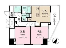 カレドタワー 604 間取り図