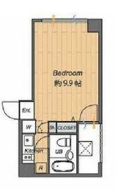 ラティオ築地 3階 間取り図