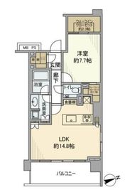 パークコート神楽坂 3階 間取り図