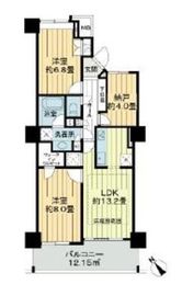 エルザ世田谷 25階 間取り図