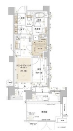 パークホームズ東中野 1階 間取り図