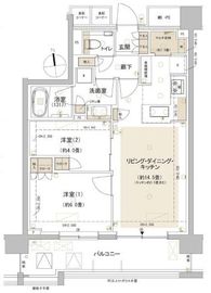 パークホームズ東中野 2階 間取り図