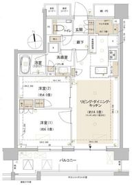 パークホームズ東中野 2階 間取り図