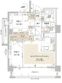 パークホームズ東中野 3階 間取り図