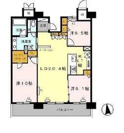 ロイヤルパークス西新井 1317 間取り図