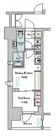 ブリリアイスト町屋 601 間取り図