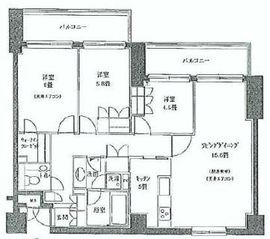 NK青山ホームズ 203 間取り図