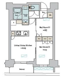 ブリリアイスト町屋 903 間取り図