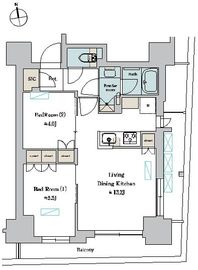 ブリリアイスト町屋 904 間取り図