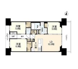 シティタワー駒沢大学ステーションコート 4階 間取り図