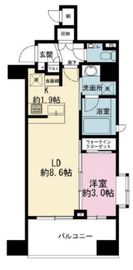 アジールコフレ中野坂上 9階 間取り図