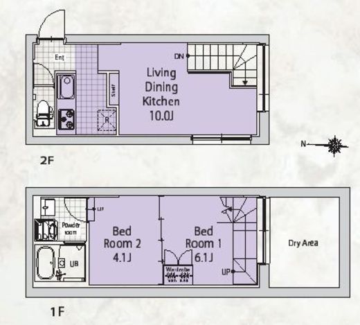 SOU代々木公園 203 間取り図