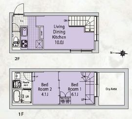 SOU代々木公園 203 間取り図