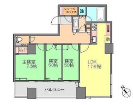 パークコート虎ノ門 9階 間取り図