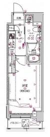 クレイシア神楽坂 3階 間取り図