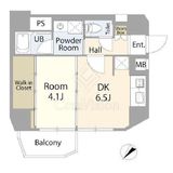 ログ初台 1103 間取り図