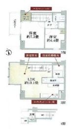 オープンレジデンス島津山 2階 間取り図