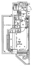 クレイシア神楽坂 2階 間取り図
