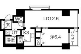 シティコート目黒 4-211 間取り図