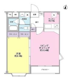 ガーデンハウス目黒 1階 間取り図