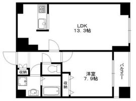 マストライフ目黒南 1303 間取り図