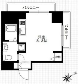 マストライフ目黒南 1008 間取り図