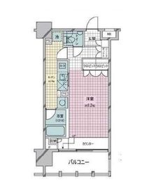 イクサージュ目黒 8階 間取り図