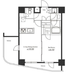 スクエア渋谷 1101 間取り図