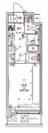 クレイシア神楽坂 2階 間取り図