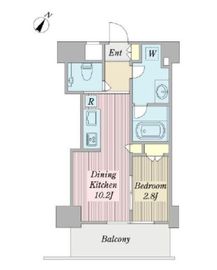 レフィール神保町 3階 間取り図