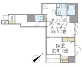 ステーションフロント浅草 5階 間取り図