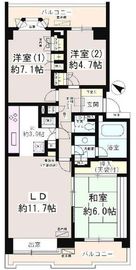 パーク・ハイム用賀南 3階 間取り図