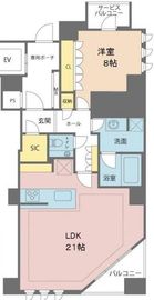 サンウッド青山 5階 間取り図