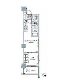 パークハビオ北品川 308 間取り図