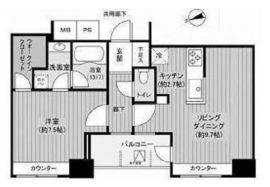 グランスイート虎ノ門 17階 間取り図