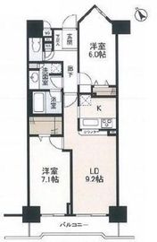 東急ドエルアルス目黒不動前 10階 間取り図