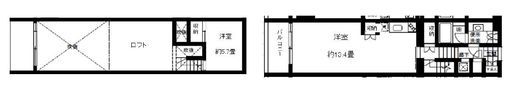 ボルト東新宿 1002 間取り図