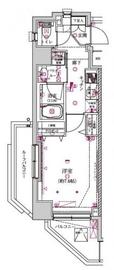 クレイシア神楽坂 5階 間取り図