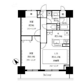 サンクレール荒川ブランガーデン 1104 間取り図