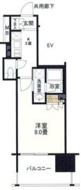 ブラントン蔵前 2階 間取り図