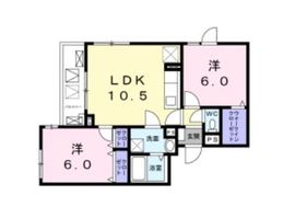 カルム中目黒 202 間取り図