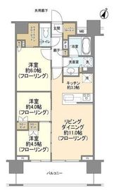 クレヴィア新宿若松町 12階 間取り図