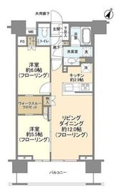 クレヴィア新宿若松町 4階 間取り図