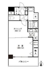セレーネ自由が丘 102 間取り図