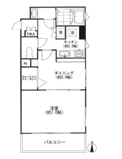 セレーネ自由が丘 305 間取り図