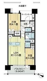 イニシア板橋大山 8階 間取り図