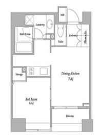 BPRレジデンス蔵前 602 間取り図