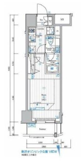 シーフォルム駒沢大学 8階 間取り図