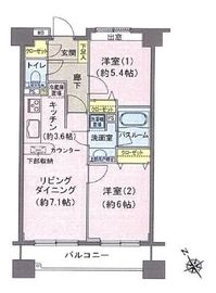 ヒルレジデンス大崎 1階 間取り図